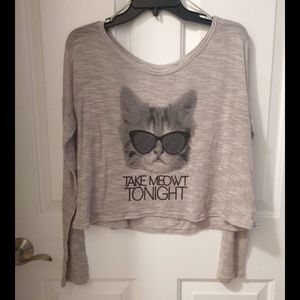 Crop Cat Longsleeve